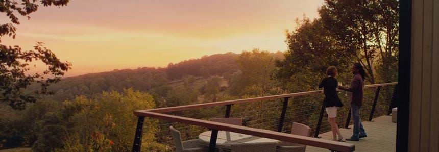 Watch the sunset from your private balcony with stunning Kent views of Port Lympne Reserve