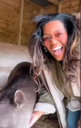 Alison Hammond at Lion Lodge