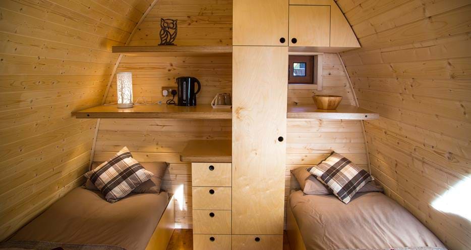 Glamping holidays at Pinewood at Port Lympne Hotel & Reserve in Kent
