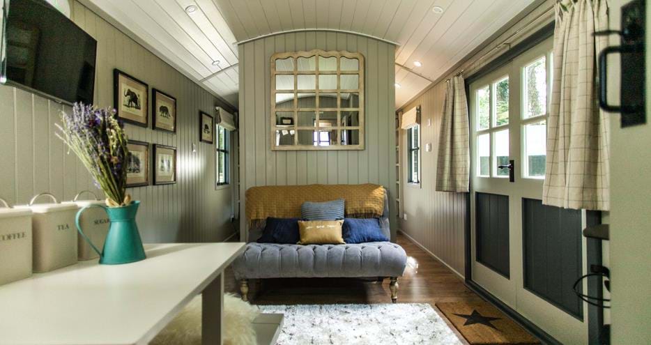 Glamping in Kent at Pinewood located within Port Lympne Hotel & Reserve in Kent