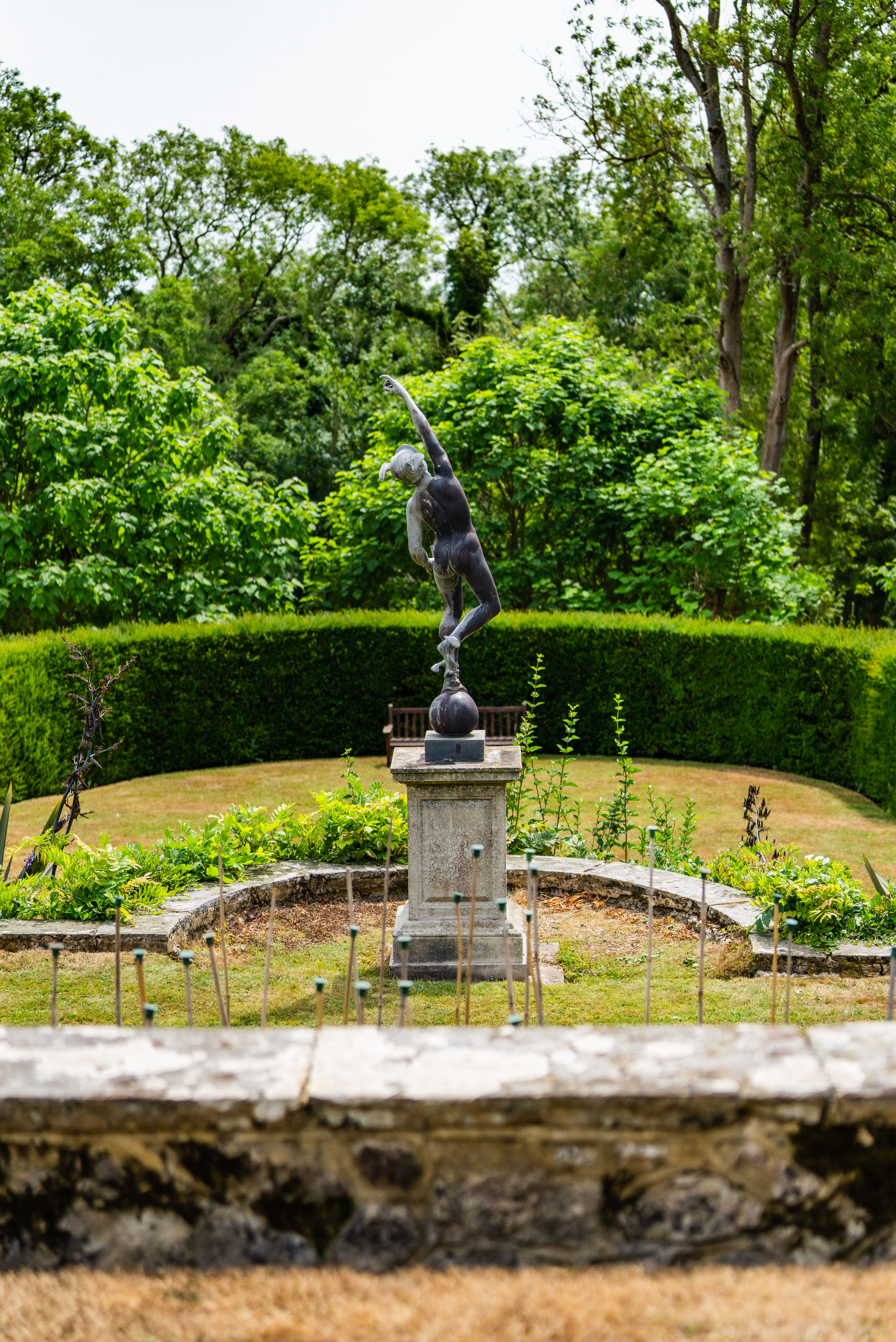 The Western Terraces in the gardens of Port Lympne Hotel & Reserve in Kent, UK