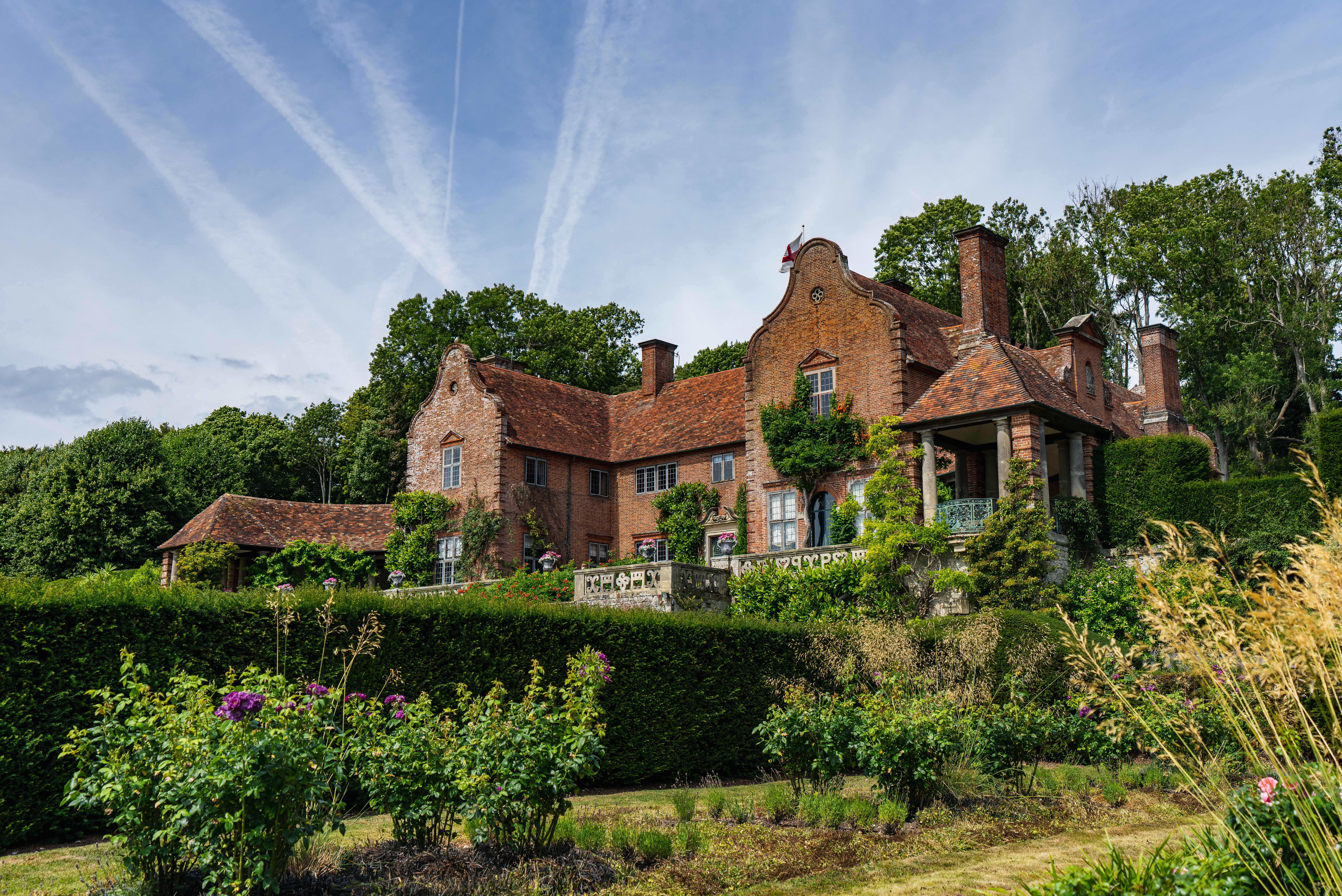 The stripe garden at Port Lympne Hotel & Reserve in Kent, UK