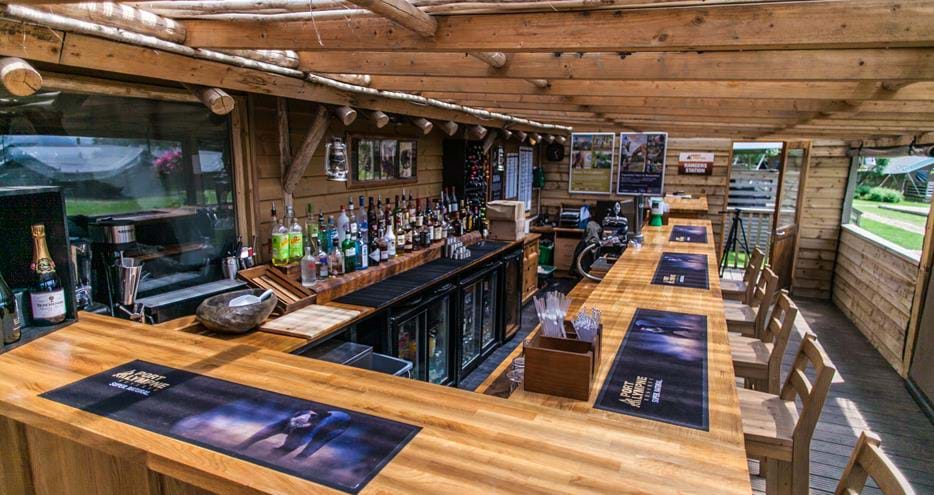 The Bar at Bear Lodge at Port Lympne Hotel and Reserve in Kent