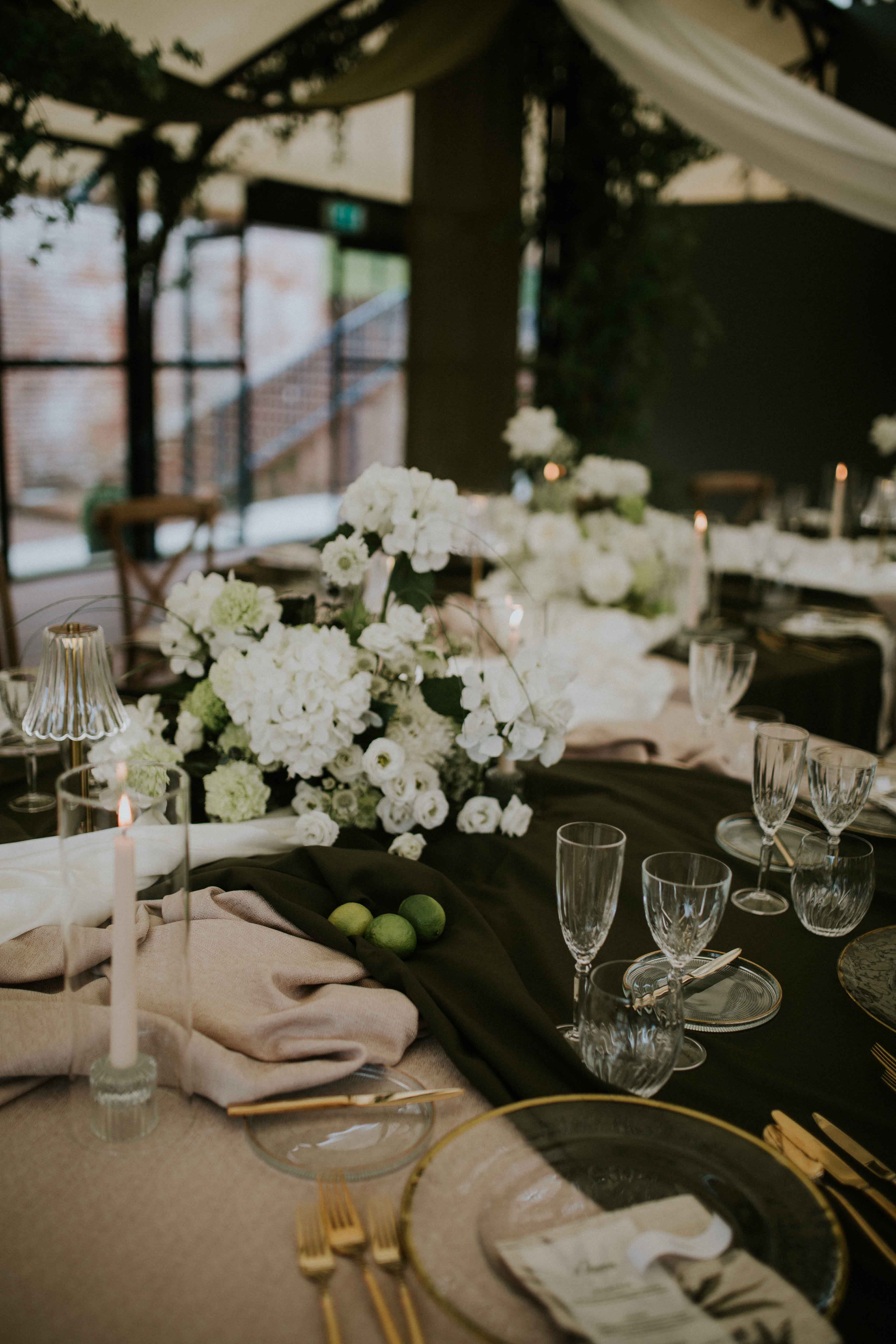 Wedding dining at Port Lympne Hotel & Reserve in Kent