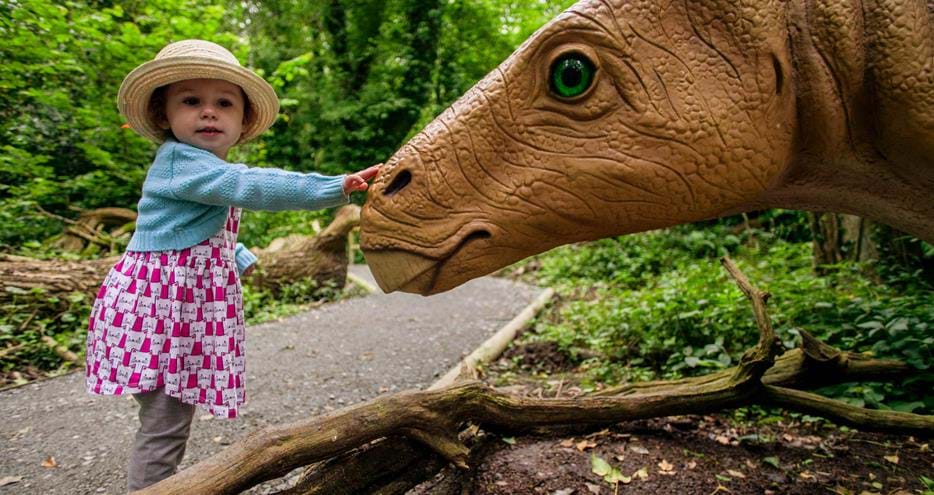 Family Day out in Kent at Dinosaur Forest, Port Lympne Hotel & Reserve