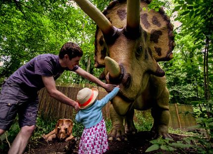 Family Days out in Kent at Dinosaur Forest at Port Lympne Hotel & Reserve