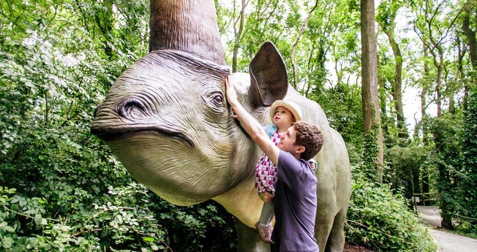 Days out for kids in Kent at Dinosaur Forest, Port Lympne Hotel & Reserve