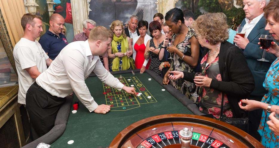 Corporate event with casino at Port Lympne Hotel in Kent