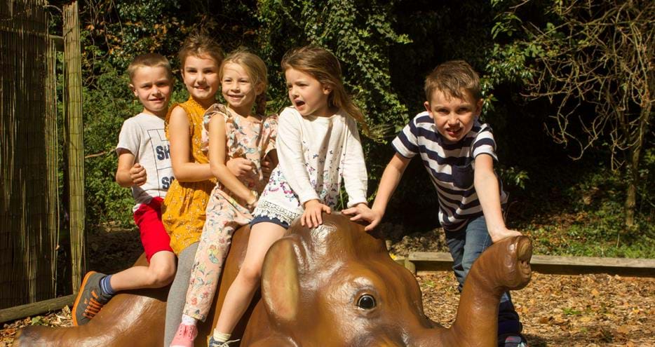Kids will love days out at Dinosaur Forest at Port Lympne Hotel & Reserve in Kent, UK