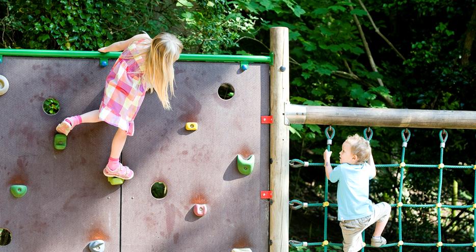 Play time at Basecamp at Port Lympne Hotel & Reserve in Kent, UK