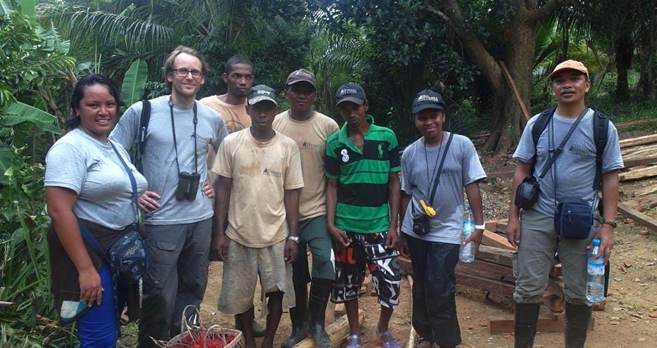 Tony King and the team at The Aspinall Foundation's Madagascar primate project