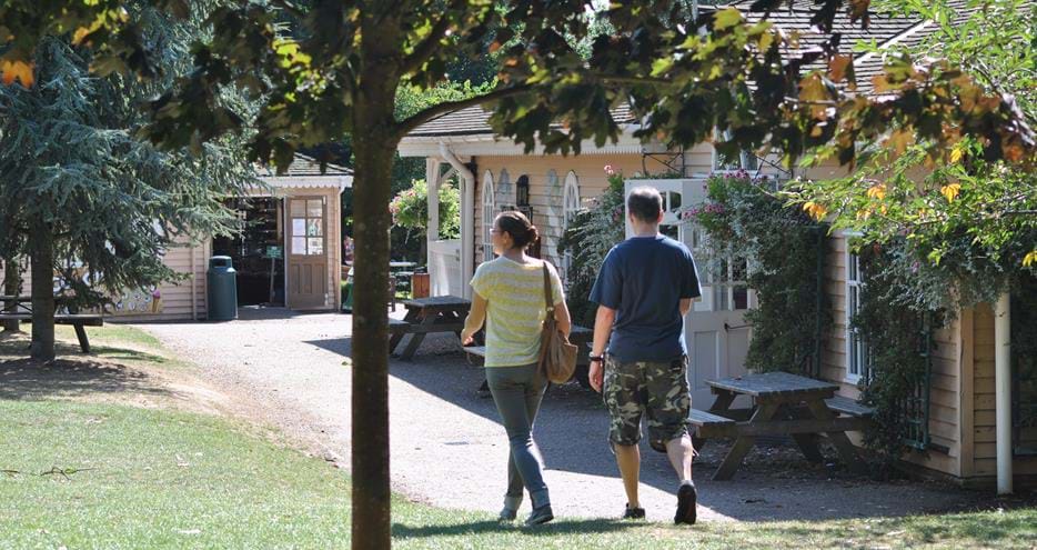 The Pavilion Restaurant at the centre of Howletts Wild Animal Park in Kent