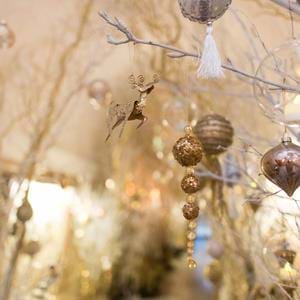 Christmas decorations at Port Lympne Hotel in Kent