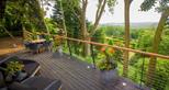 Your private balcony with a stunning view at Tiger Lodge, Port Lympne Reserve