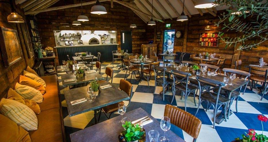Babydoll's Wood Fired Pizza Restaurant at Port Lympne Hotel & Reserve in Kent