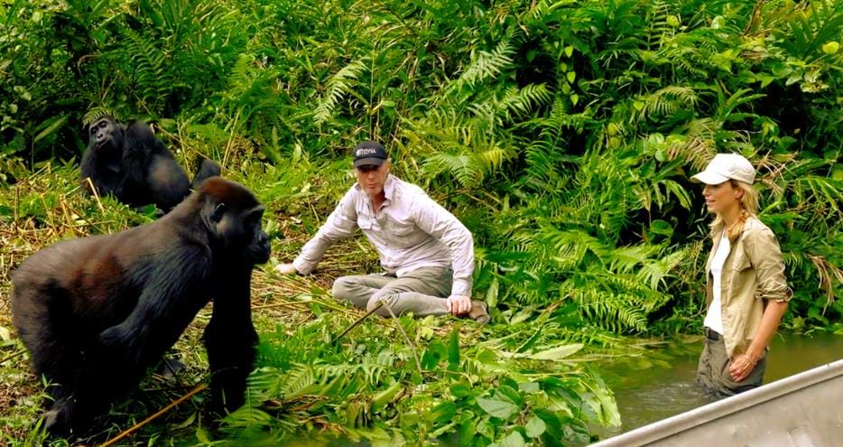 Damian and Victoria Aspinall meeting Ima
