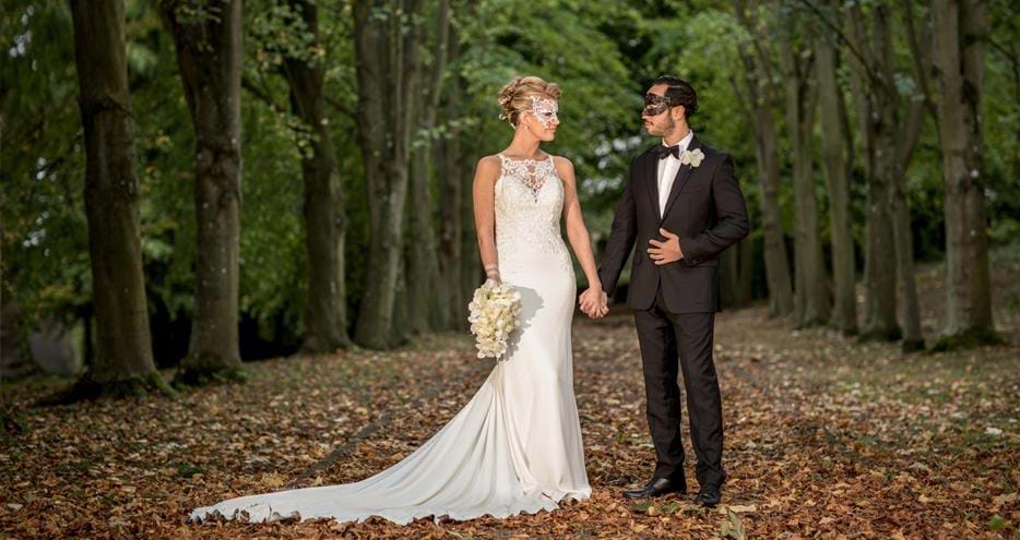 Wedding Photography on the Lime Walk at Port Lympne Hotel in Kent