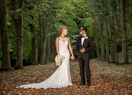 Wedding Photography on the Lime Walk at Port Lympne Hotel in Kent