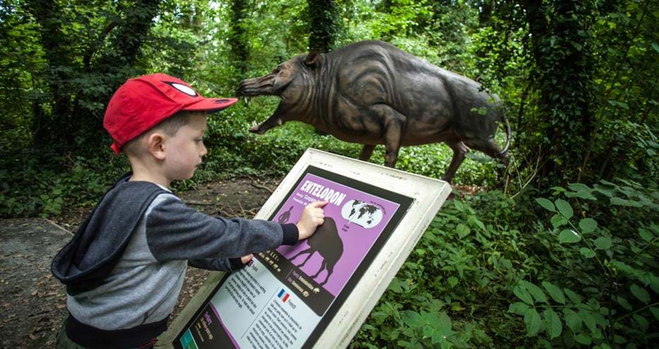 Learn about dinosaurs at Port Lympne Hotel & Reserve in Kent