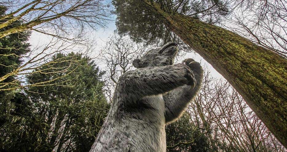 Giant Sloth at Animals of the Ice Age at Howletts Wild Animal Park in Kent