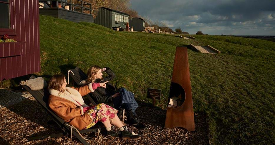 Hog Deer Creek shepherds huts at Port Lympne Hotel & Reserve in Kent