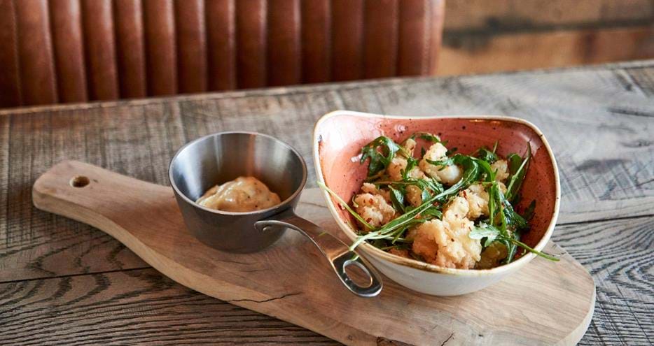 Italian starters at Babydoll's Wood Fired Pizza Restaurant at Port Lympne Hotel & Reserve
