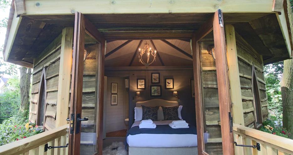 Forest Hideaway cabin at Port Lympne Hotel & Reserve in Kent