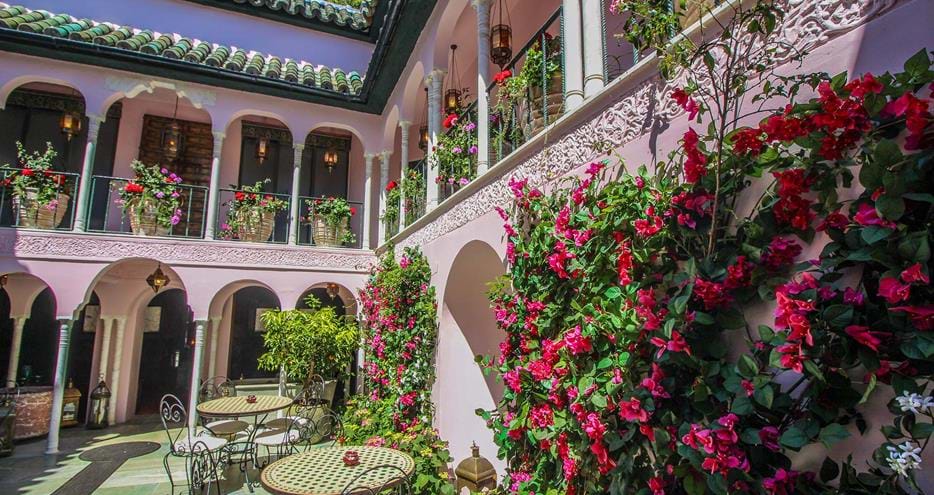 Moroccan Courtyard at Port Lympne Hotel in Kent
