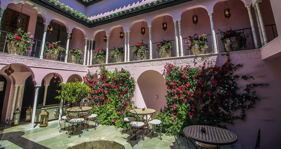 Moroccan Courtyard at Port Lympne Hotel in Kent