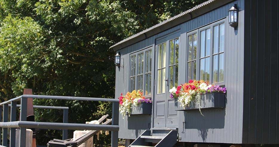 Hog Deer Creek shepherds huts at Port Lympne Hotel & Reserve in Kent