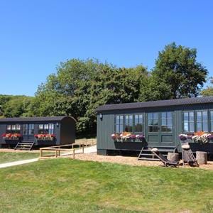 Stay in a shepherds hut at Hog Deer Creek at Port Lympne Hotel & Reserve in Kent