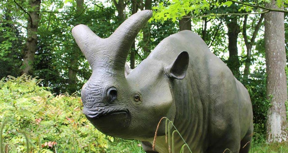 Animals of the Ice Age at Howletts Wild Animal Park in Kent