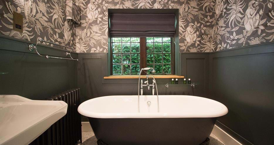 Bathroom at Wolf Lodge, Port Lympne Hotel & Reserve in Kent