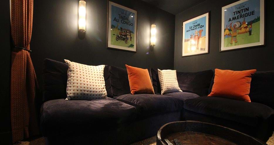 Cinema Snug at Wolf Lodge, Port Lympne Hotel & Reserve near Ashford in Kent