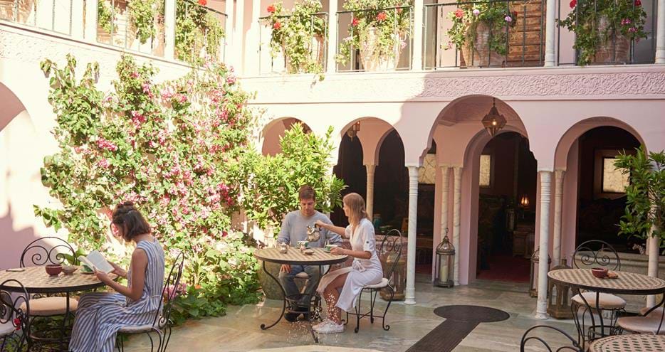 Moroccan Courtyard at Port Lympne Hotel in Kent