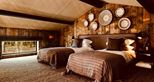 Twin room at Lion Lodge luxury overnight break at Port Lympne Hotel and Reserve in Kent