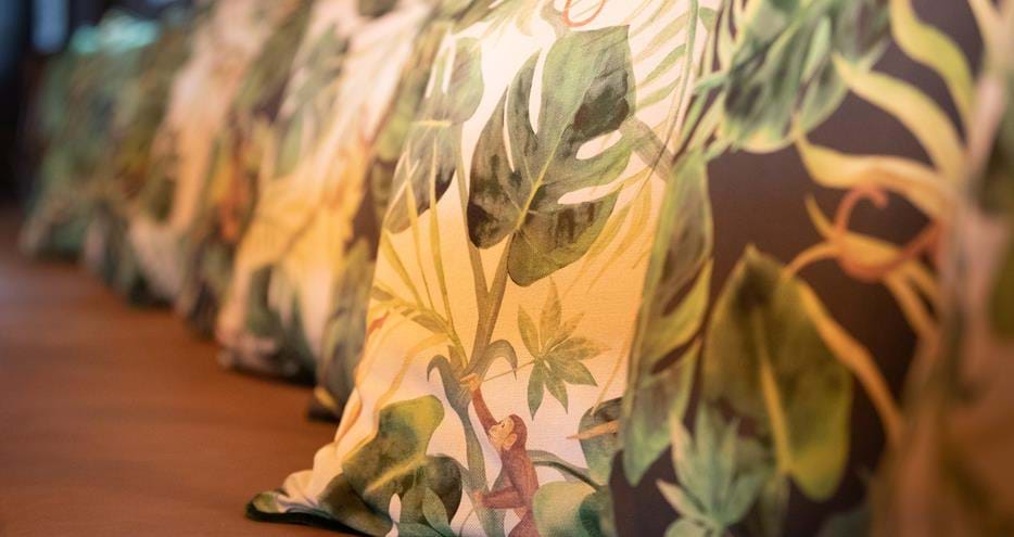 Animal themed wedding decor at Bear Lodge at Port Lympne Hotel and Reserve in Kent