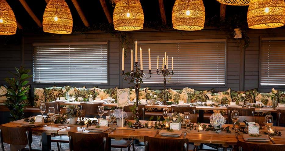 Kent outdoor wedding venue at Bear Lodge at Port Lympne Hotel and Reserve