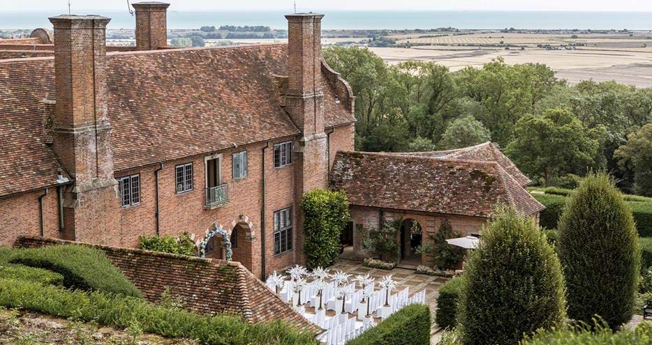 Outdoor wedding venue in Kent at Port Lympne Hotel & Reserve