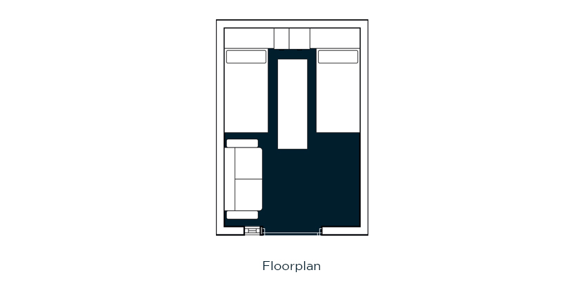 camping pod floorplan