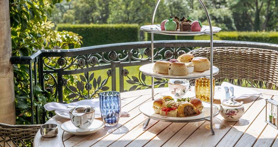 Afternoon tea at the Garden Room at Port Lympne Hotel & Reserve in Kent