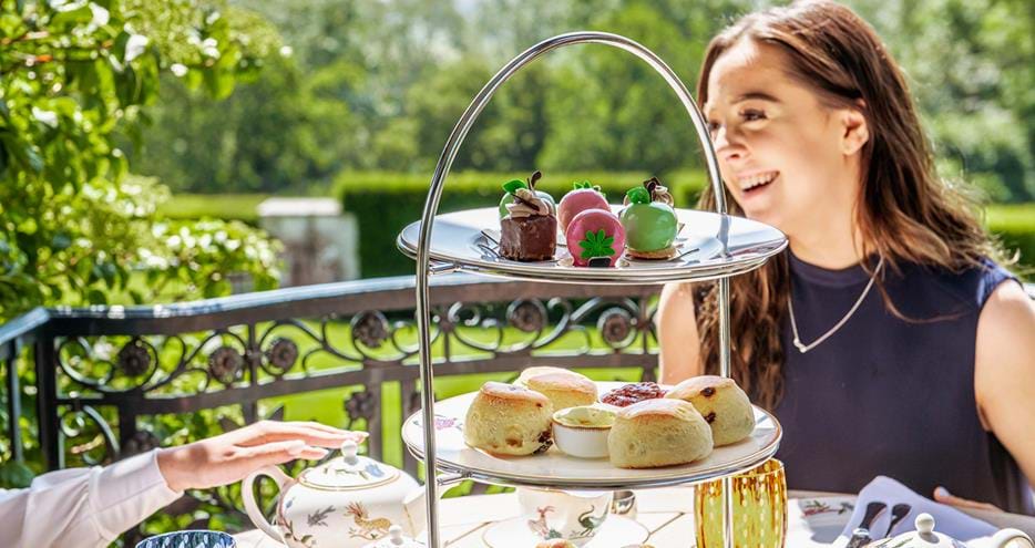Afternoon tea at the Garden Room at Port Lympne Hotel & Reserve in Kent