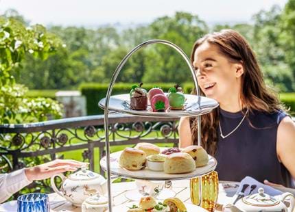 Afternoon tea at the Garden Room at Port Lympne Hotel & Reserve in Kent