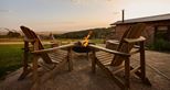 Private seating at Leopard Creek at Port Lympne Hotel & Reserve in Kent