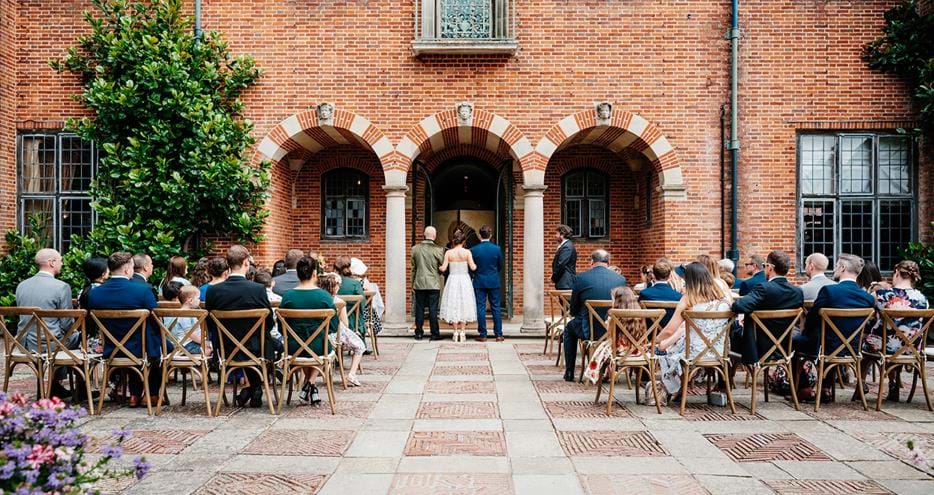 Wedding venue at Port Lympne Hotel in Kent