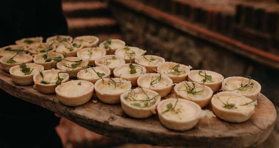 Wedding reception catering at Port Lympne Hotel & Reserve in Kent