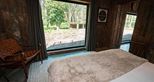 Lion Lodge master bedroom at Port Lympne Hotel & Reserve in Kent