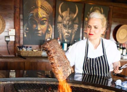 Chef at Giraffe Lodge at Port Lympne Hotel & Reserve in Kent, UK