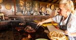 Dining at Giraffe Lodge at Port Lympne Hotel & Reserve in Kent, UK