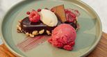 Dessert at The Garden Room Restaurant at Port Lympne Hotel & Reserve in Kent